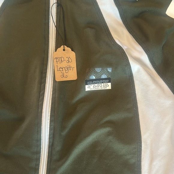 PINK Victoria's Secret Olive and White Jacket - Picture 2 of 5